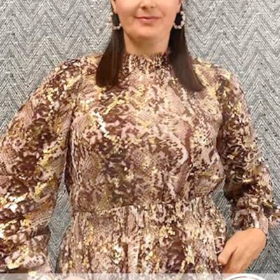 Snake Print, Brown & Gold