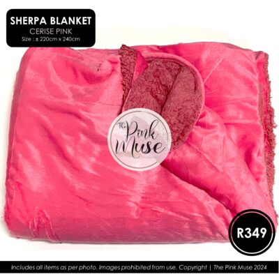 The Pink Muse Sherpa Blanket