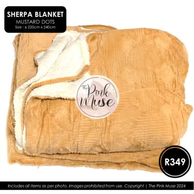 Sherpa Blanket Mustard