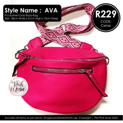 The Pink Muse Ava Bag Cerise