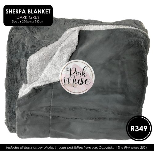 The Pink Muse Sherpa Blanket