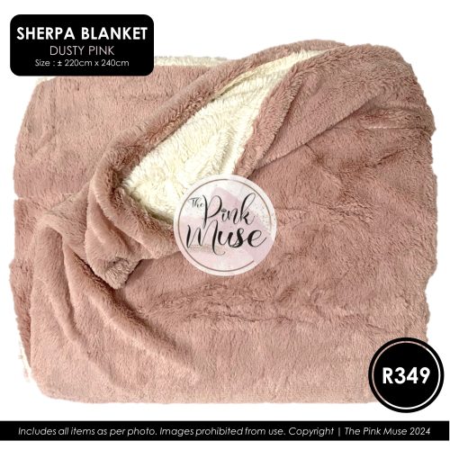The Pink Muse Sherpa Blanket