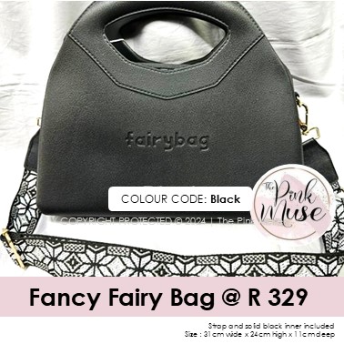 The Pink Muse, Fancy Fairy Bag, Black