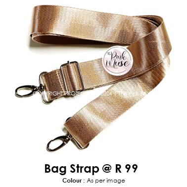 The Pink Muse Bag Strap Champagne