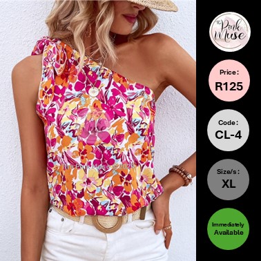 Pink & Orange Blouse