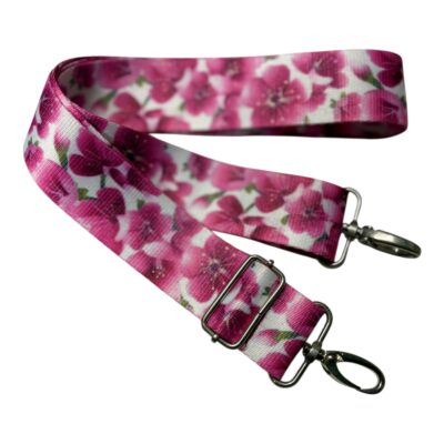 Pink Flower Bag Strap