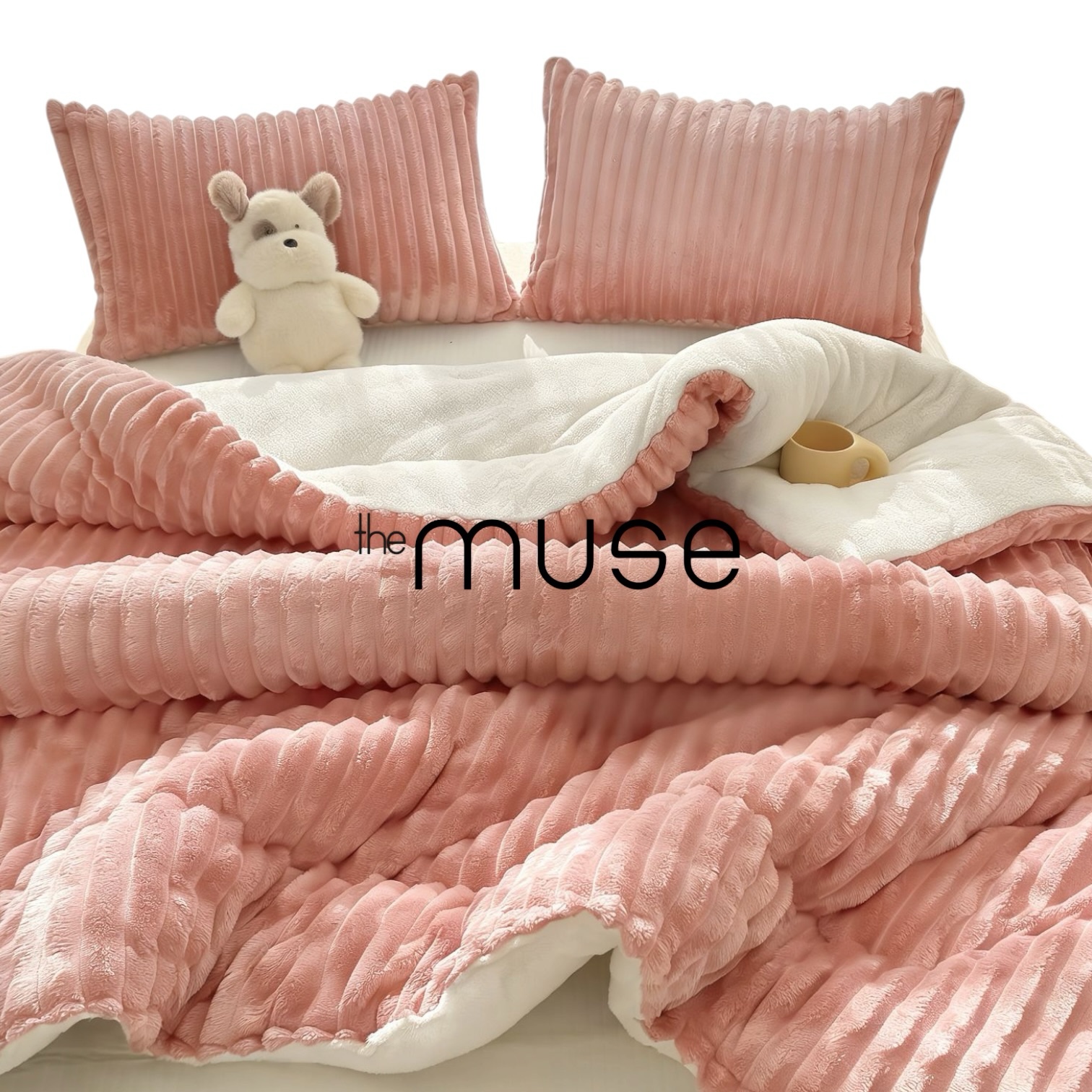 3 Pce Comforter Set – The Pink Muse