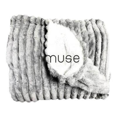 Sherpa Blanket, Light Grey