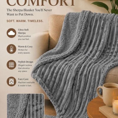 The Pink Muse, Sherpa Blanket