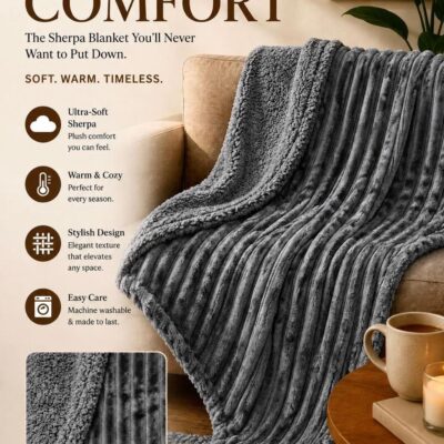 The Pink Muse, Sherpa Blanket
